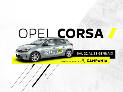 Opel Corsa al Centro Commerciale Campania