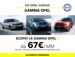 Gamma Opel da €67 al mese