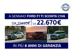 A Gennaio Ford F1 ti sconta l’IVA!