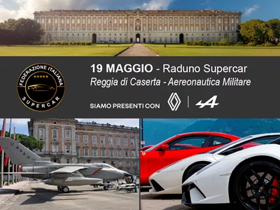 Gruppo Farina al Raduno alla Reggia di Caserta della Federazione Italiana Supercar